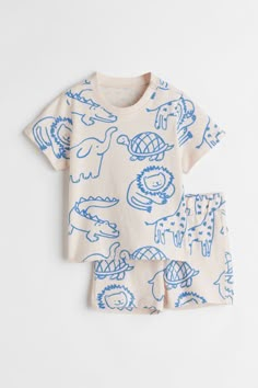 2-piece Cotton Jersey Set Kids Prints, Cool Baby Stuff, Kids Wear, Baby Boy Outfits