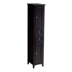 Oxford 14 in. W x 68 in. H x 15-3/4 in. D Bathroom Linen Storage Cabinet in Espresso - Super Arbor Corner Linen Cabinet, Bathroom Linen Tower, Linen Storage Cabinet, Quartz Stone Countertops, Dream Bathroom Vanity, Ceramic Undermount Sink, Tall Bathroom, Traditional Bathroom Vanity, Linen Cabinets