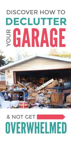 Declutter your garage with these simple hacks that will conquer your clutter and organize your garage without you getting overwhelmed #declutter #clutter #organize #hacks #simple Organize Hacks, How To Declutter, Declutter Your Life