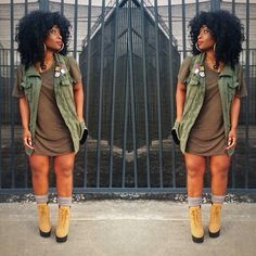 👌 40 Outfits Over 40 Chic, Brown Tee, Estilo Swag, I'm In Love, Fashion Hacks Clothes, Black Women Fashion, Curvy Girl Fashion, Cute Simple Outfits, Fall Fashion Outfits