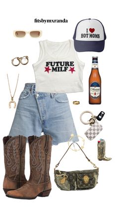 DARTY OUTFIT #outfitinspo #beauty #collegeinspo #dartyoutfit #darty #outfit #outfitinspiration Stagecoach Outfits, Tennessee Outfits, Football Game Outfit, Country Concert Outfit, Bohemian Summer, Concert Fits, Country Concerts