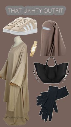 Outfit for Muslim woman, Islam, inspiration de tenue pour ukhty Abaya And Niqab, Cute Muslim Outfits, Niqab Outfit, Muslimah Fashion Casual, Muslim Women Clothing, Abaya Designs Latest