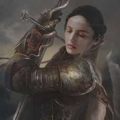 Eve ventrue magdalena Film Games, Shoulder Armor, Concept Artist, Art Therapy, Character Portraits, Supergirl, Jon Snow, Art Girl