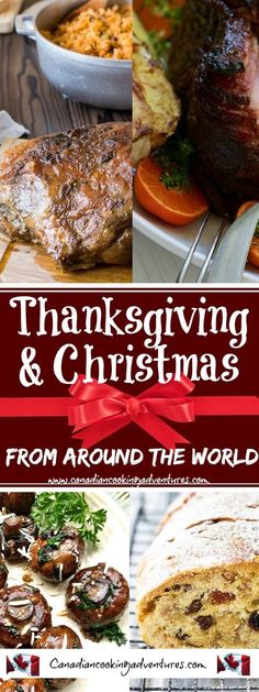 thanksgiving and christmas food from around the world