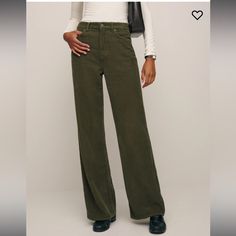 New With Tags Cary High Rise Slouchy Wide Leg Corduroy Pants Size 30 Wide Leg Corduroy Pants, Corduroy Pants Outfit, Popular Jeans, Bright Sweater, Pant Trends, Skirt Trends, Long Jeans, New Pant, Fashion People