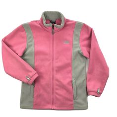 Pink Winter Track Jacket For Outdoor, Pink Fleece Jacket For Outdoor, Pink Outdoor Fleece Jacket, Pink Fleece Jacket For Outdoor Activities, Pink Fleece Outdoor Outerwear, Pink Fleece Outerwear For Outdoor, Pink Fleece Jacket With Pockets For Outdoor, Pink Outdoor Fleece Jacket With Pockets, Pink The North Face Outerwear With Pockets