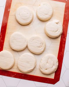 the cookies are ready to go into the oven