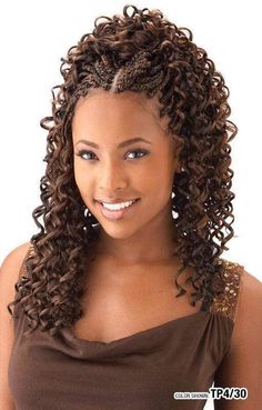 SHAKE-N-GO Crochet Braiding Hair Freetress Synthetic Crochet Braid Hair - GoGo Curl 26 Freetress Gogo Curl, Crochet Hair Styles Freetress, Cabello Afro Natural, Curly Crochet Hair Styles, Hair Crochet, African Hair Braiding Styles, Crochet Braids Hairstyles, Bouncy Curls, Hair Shows