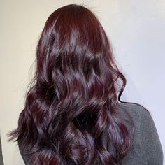 Red Hair In Dark Hair, Dark Red On Dark Hair, Dark Colour Hair Dyes, Burgundy Colour Hair, Dark Vampire Hair, Simple Hair Colour Ideas, Fiery Red Hair Color, Red Hair Dye On Dark Hair, Dark Red Hair On Brunettes