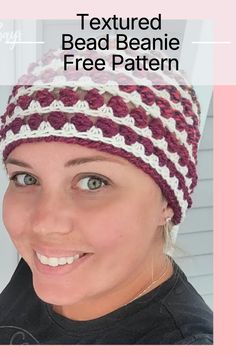 Create this beautiful color contrasting beanie with this free pattern!