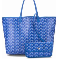 Purchased 4 Days Ago From Goyard Milan, Italy. Sold Out Color Bleu Clair/Sky Blue. 100% Authentic. Goyard Saint Louis Sky Blue/Blue Clair Pm Nwt Dust Bag And Shopping Bag Included. It’s As If You Purchased It Yourself From Goyard Milan, Italy Except I Waited In Line For 2 Hours For You And Flew It Home. It Is The “It Bag” Of The Season. Sold Out Everywhere. New With Tags In Original Packaging From The Store. Dust Bag And Shop Bag Included. Non-Smoking Home. Blue Large Capacity Coated Canvas Bag, Large Capacity Blue Coated Canvas Bag, Luxury Blue Tote Shoulder Bag, Designer Blue Bags With Leather Handles, Blue Luxury Coated Canvas Bag, Luxury Blue Coated Canvas Bag, Blue Coated Canvas Bag For Errands, Blue Coated Canvas Bags For Errands, Blue Coated Canvas Bags With Double Handle