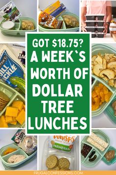 Dollar Store Meal Prep, Bulk Snack Ideas, Quick Easy Cheap Lunch Ideas, Dollar General Lunch Ideas, Dollar Tree Meal Prep, Dollar Tree Food Recipes, Cheap Lunches For Work, Dollar Tree Lunch Ideas, Dollar Tree Lunch Box Ideas