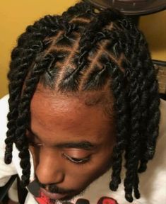 Twisted Locs, Stud Hairstyles, Mens Twists Hairstyles, Short Dreadlocks Styles, Dread Lock, Hair Twists Black, Dread Hairstyles For Men, Afro Hairstyles Men, Dread Styles