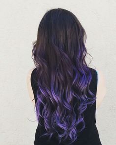 Violet Hair With Highlights, Jinx Hair, Dark Violet Hair, Blue Hair Highlights, Color Hairstyles, Plum Hair