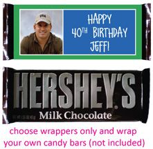 hershey's milk chocolate bar with the message happy birthday jeff