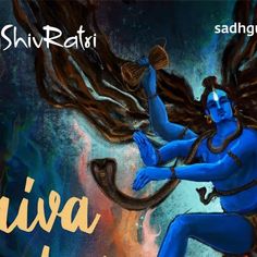 the avatar of lord hanva is depicted in this artistic poster for shivritaratri