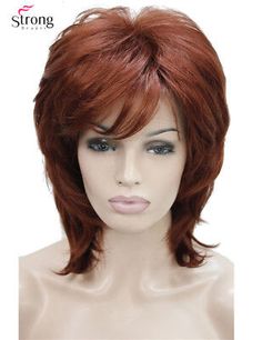 Synthetic Lace Front Wig. Synthetic Wig. Cosplay Party Halloween Wig. Warm Tip . Double Chin Hairstyles Plus Size, Double Chin Hairstyles, Trendy Short Hairstyles, Medium Length Wavy Hair, Synthetic Curly Hair, Short Curly Wigs, Haircuts For Medium Hair, Hair Blog, Brazilian Human Hair