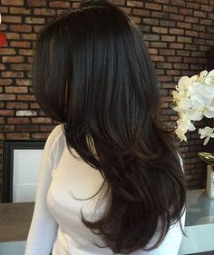 Warm Black Hair, Black Hair Ideas, Black Hair Dye, Stunning Hairstyles