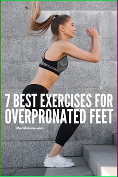 a woman in black sports bra top and leggings with the words 7 best exercises for