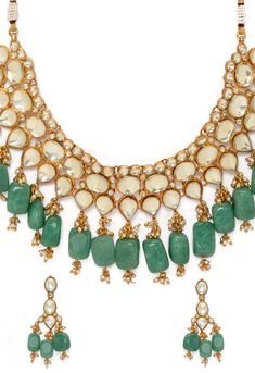 This is Beautiful Clear Golden Kundan Choker Necklace with Earrings. Its Statement Choker which gives a royal look like queen. Bring your style to a whole new level with this handcrafted piece of jewellery. When you're celebrating a special occasion - a birthday, wedding, or personal milestone - this piece adds that extra something that makes us feel special and looking our best. Its earrings size is about 3 inches including Hangings of Emerald Green beads. Please feel free to write us if you wa Handmade Kundan Necklace For Reception, Handmade Traditional Kundan Necklace For Reception, Traditional Handmade Kundan Necklace For Reception, Traditional Jewelry With Mirror Work For Reception, Mirror Work Jewelry For Reception At Diwali, Traditional Mirror Work Jewelry For Reception, Handmade Kundan Necklace For Reception And Festivals, Festive Handmade Kundan Necklace For Reception, Traditional Jewelry Sets For Receptions And Festivals