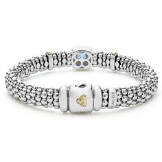 A swiss blue topaz gemstone and sterling silver Caviar beading with 18K gold detailing forms this bracelet. Swiss Blue Topaz, Engraved Items, Topaz Gemstone, Bracelet Sizes, Blue Topaz, Citrine, Topaz, Gemstone Jewelry, 18k Gold