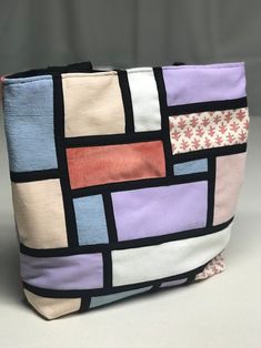 Patchwork Tote Bag - Etsy Modern Reversible Rectangular Bag, Square Multicolor Canvas Bag, Multicolor Patchwork Tote Satchel, Square Patchwork Satchel For Daily Use, Multicolor Patchwork Tote Bag, Black Patchwork Shoulder Bag For Everyday Use, Everyday Multicolor Patchwork Bags, Travel Patchwork Tote Satchel, Travel Tote Bag With Patchwork