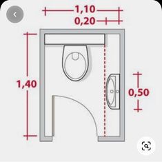 a drawing of a bathroom with measurements for the toilet and bidet in each corner