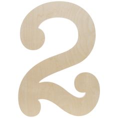 the letter s is made out of plywood and has been cut into two pieces