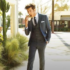 3 piece tux - Google Search Adam Brody, A Man In A Suit, Black Tie Optional, Man In A Suit, Ab Fab, Handsome Groom, What To Wear Today, Men’s Suits, Three Piece Suit