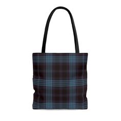 "Our Plaid Totes are practical, made from quality material and ready for anything.  Light enough to carry around all day, sturdy enough to bring your books to the park!  100% Polyester Boxed corners Black cotton handles Black Lining Dimensions: M Bag: 1.02 L x 16.02\" W L Bag: 17.99 L x 17.99\" W We offer FREE SHIPPING within the US on order 35$ and up! Check out our shop to Mix n Match!  Mainewoodsgifts.etsy.com" Plaid Bags With Adjustable Strap, Plaid Bags With Adjustable Strap For Everyday Use, Everyday Plaid Bag With Adjustable Strap, Plaid Rectangular Bag For School, Rectangular Plaid Bags For School, Rectangular Plaid Bag For School, Rectangular Plaid School Bag, Black Softback Bag For Gifts, Black Softback Bag For Gift