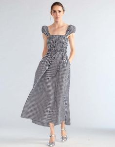 Cynthia Rowley Bodrum Back Tie Dress - Black/White Back Tie Dress, Off White Shop, Denim Outerwear, Mid Dresses, Engineered Garments, Cynthia Rowley, Summer Accessories, Tie Dress, Designer Outfits Woman