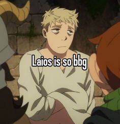 an anime character with the caption lajos is so big