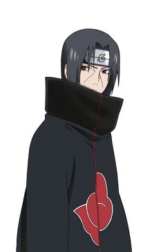 an anime character with black hair wearing a hoodie and red heart on it's chest