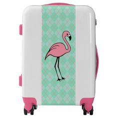 #Retro Pink Flamingo Vacation Suitcase Luggage Gift - #custom #luggage #suitcase #suitcases #bags #trunk #trunks Hayden Lee, Vacation Suitcase, Retro Luggage, Girls Luggage, Flamingo Illustration, Pink Flamingos Birds, Best Suitcases, Tactical Duffle Bag