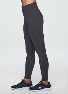 Gear up for the cold with our Fleece Lined Zip Pocket Legging. Its smooth moisture wicking fabric keeps you dry and comfortable, while the cozy fleece lining helps keep you warm without the use of traditional heavier fabrics. Two sizable zipper pockets securely hold most cell phones, keys and other small essentials while you're on the go. A high waist design is complemented by a fitted silhouette and seaming details throughout to complete this flattering fleece legging. This functional fleece li Tie Dye Jackets, Cold Weather Activities, Sherpa Pullover, Fleece Leggings, Pocket Leggings, Leggings Sale, Charcoal Color, Winter Wardrobe, Moisture Wicking Fabric