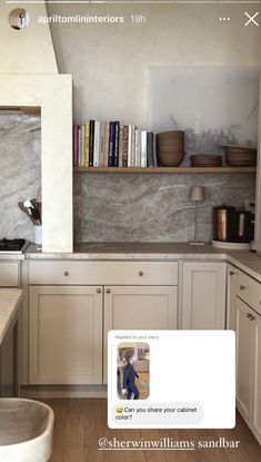 the kitchen is clean and ready to be used as a social media feed for customers