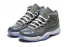 The 2010 reissue of the Air Jordan 11 Retro ‘Cool Grey’ is a must-have for any fan of the iconic sneaker. The monochromatic neutral grey finish gives the shoe a classic look, while the nubuck upper and glossy patent leather overlay provides durability and style. The full-length Air unit ensures maximum comfort, while the carbon fiber shank plate offers support and stability. The translucent rubber outsole with herringbone traction pods delivers superior grip, making this shoe perfect for any act Cherry 11s, Jordan 11 Cool Grey, Jordan Cp3, Vapour Max Nike, Custom Jordans, Jordans For Sale, Cheap Jordan Shoes, Nike Air Jordan 11, Buy Jordans