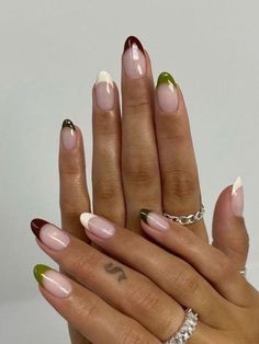 Kayli Boyle Nails, Nails And Rings, Multicolored Nails, Nail Jewelry, Pretty Acrylic Nails