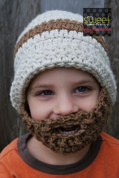 I have been so excited about this cute bearded hat that I made as an early birthday present for my sonHe LOVES itThis should ke... Holiday Quote, Crochet Beanie Pattern Free, Fun Hats, Beanie Crochet Pattern, 4 Friends