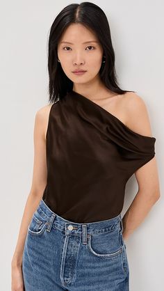 Enza Costa Silk Bias Off-Shoulder Blouse | Shopbop Designer Drapes, Everyday Basics, Everyday Wardrobe, Simple Dresses, Silk Blouse, Off Shoulder Blouse, Fabric Weights, Off Shoulder, Top Brands