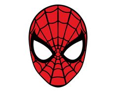 a spider - man mask with eyes drawn on it