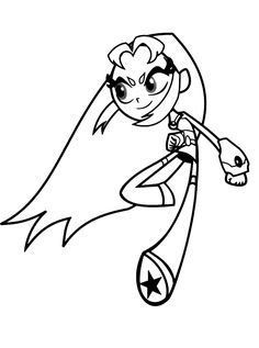 Teen Titans Go Drawing, Teen Titans Drawings, Teen Titans Go Starfire, Teen Titans Go Robin, Superhero Coloring, Coloring Pages Inspirational, Horse Coloring Pages, Photo To Cartoon