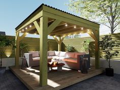 Transform your back garden with our Wychwood Black Pergola - a durable, stylish centerpiece that elevates any outdoor space. Wychwood Black Pergola is more than just a structure - it's a statement piece that instantly upgrades your outdoor space. The heavy duty wood frame and modern black roof create a cozy, sheltered spot perfect for entertaining, relaxing, or dining al fresco. Whether you're hosting a party or simply enjoying a quiet moment, the Wychwood Black Pergola can be the envy of your neighborhood. Designed for property owners who want to maximize their outdoor living, Wychwood Pergola seamlessly blends classic style and contemporary flair. Create your own private retreat, complete with hanging plants, string lights, or a patio set. Elevate your space and make the most of your out Black Pergola, Bitumen Roof, Black Roof, Backyard Shade, Back Garden, Patio Set, Garden Decoration, Wood Construction, Hanging Plants