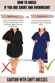 Plus Size Petite Outfits, Outfits For Short Women Curvy, Plus Size Petite Fashion, Petite Dressing, Dress For Chubby, Type Of Dress, Tankini Swimsuits For Women