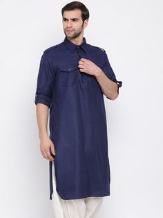 Vastramay Blue Cotton Blend Baap Beta Pathani Kurta The Vastramay Blue Cotton Blend Baap Beta Pathani Kurta is a stylish and comfortable traditional outfit perfect for special occasions. Made from a high-quality cotton blend, it ensures a great fit and feel for both father and son. Key Features Elegant blue color Pathani style design Comfortable cotton blend fabric Available in matching sets for father and son Specifications Brand: Vastramay Color: Blue Fabric: Cotton Blend Type: Pathani Kurta S Pathani Kurta, Pakistani Kurta, Long Kurta, Traditional Outfit, Roll Up Sleeves, Collar Shirt, Shirt Collar, Festive Season, Matching Outfits