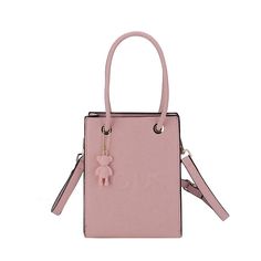 Color: Pink, Size: 16x6x20cm Portable Crossbody Shoulder Bag For Shopping, Portable Top Handle Shoulder Bag For Gift, Rectangular Portable Shoulder Bag For Shopping, Mobile Phone Crossbody Bag For Shopping, Portable Rectangular Phone Bag For Shopping, Large Capacity Pink Crossbody Phone Bag, Pink Large Capacity Crossbody Phone Bag, Rectangular Bucket Bag For Gifts, Pink Satchel Shoulder Bag