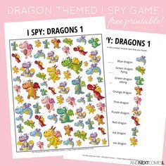 the dragon themed spy game is shown in two different colors and sizes, including one for each