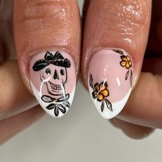 Cowboy killer🗡️ #gelx #planails #cowboynails #cowboykiller #frenchtips #westernnails #nailart #naildesigns #nailaddict #nailsnailsnails #nailsofinstagram #gelnails #nailinspiration Inspo @bees.knees.nails Skull Cowboy, Cowboy Killer, Cowboy Nails, Western Nails, Country Nails, September Nails, Bees Knees, June 1, Pretty Acrylic Nails