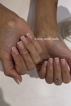 White Tip Nails, French Manicure Nails, Casual Nails, Work Nails, Short Square Acrylic Nails, Square Acrylic Nails, Fire Nails