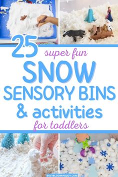 snow activities and activities for toddlers to play with